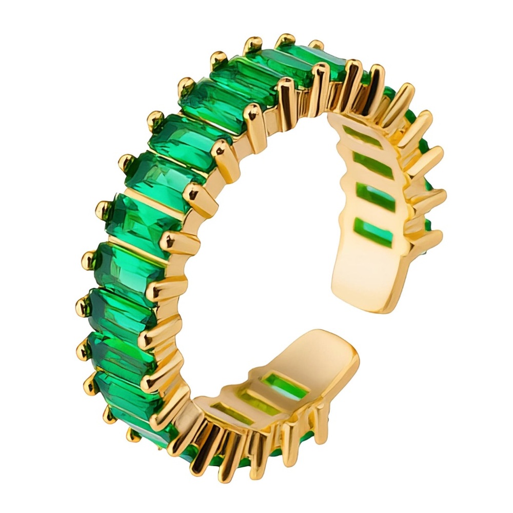 18k gold plated adjustable ring